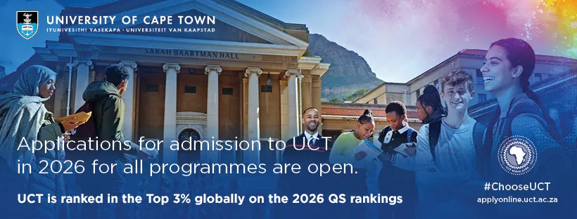 University of Cape Town announces opening of 2026 applications