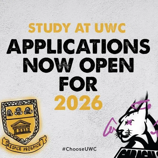 Announcement: University of the Western Cape (UWC) applications for 2026 are now open