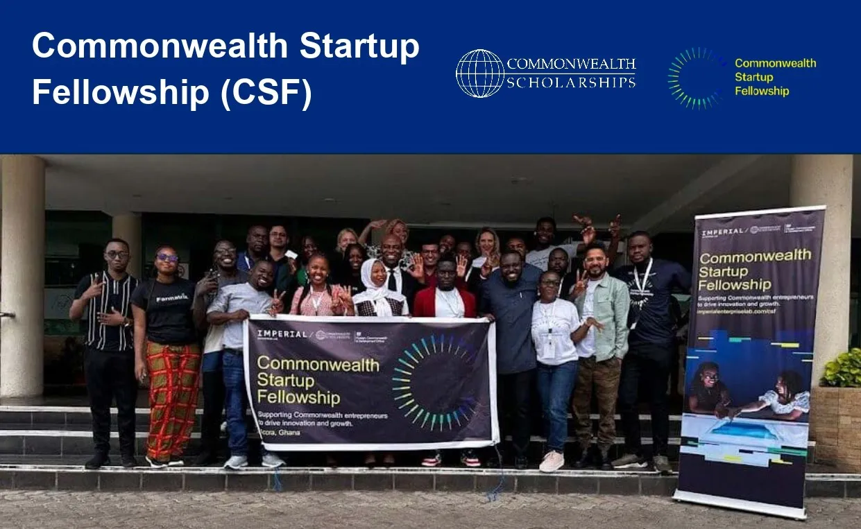 Commonwealth Startup Fellowship 2025/26 graphic