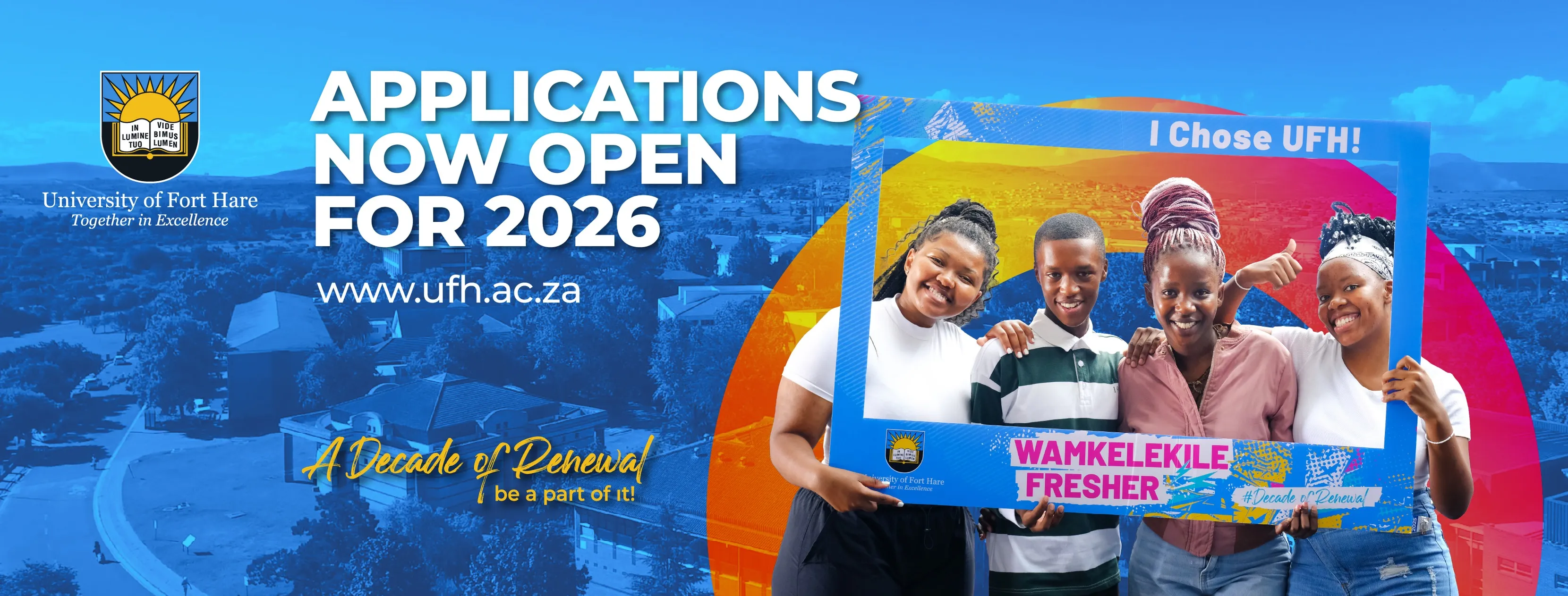 Announcement: University of Fort Hare 2026 applications now open