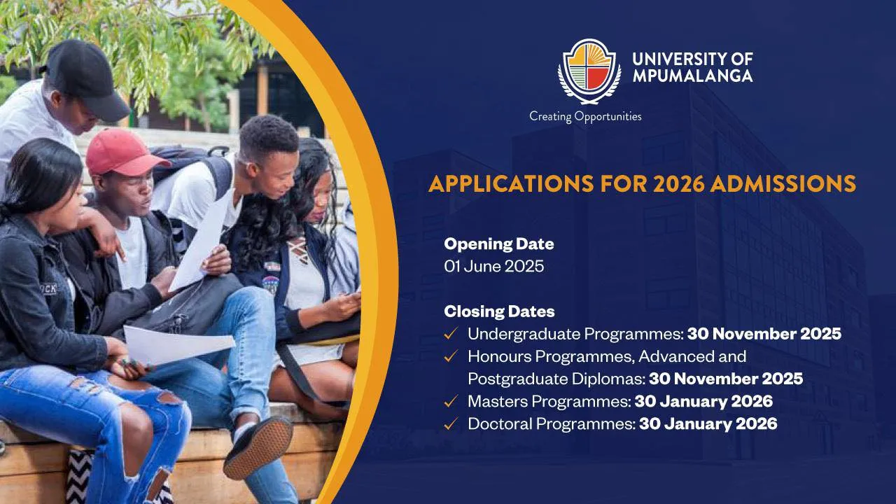 University of Mpumalanga (UMP) 2026 applications now open image