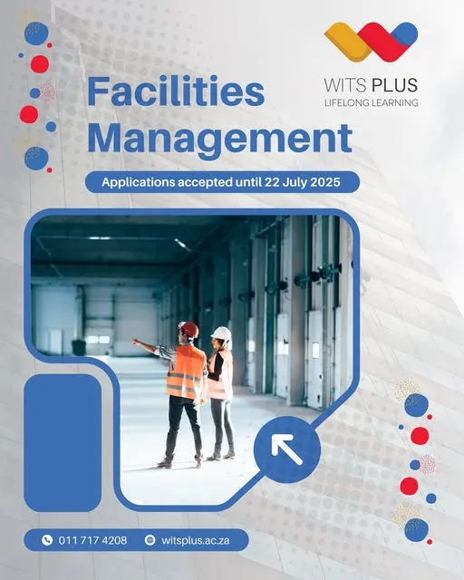 Wits University Facilities Management short course graphic about advancing your career