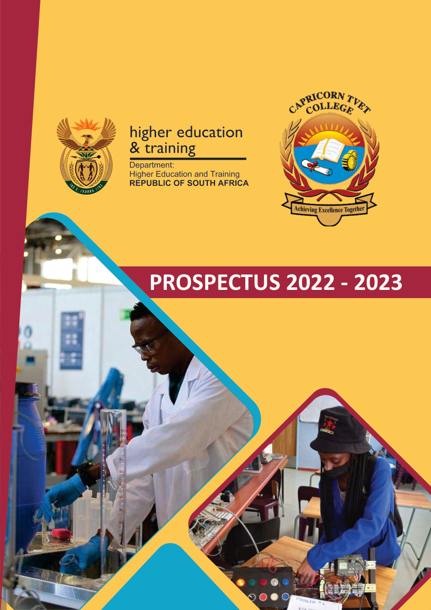 Capricorn TVET College 2022 General Prospectus cover
