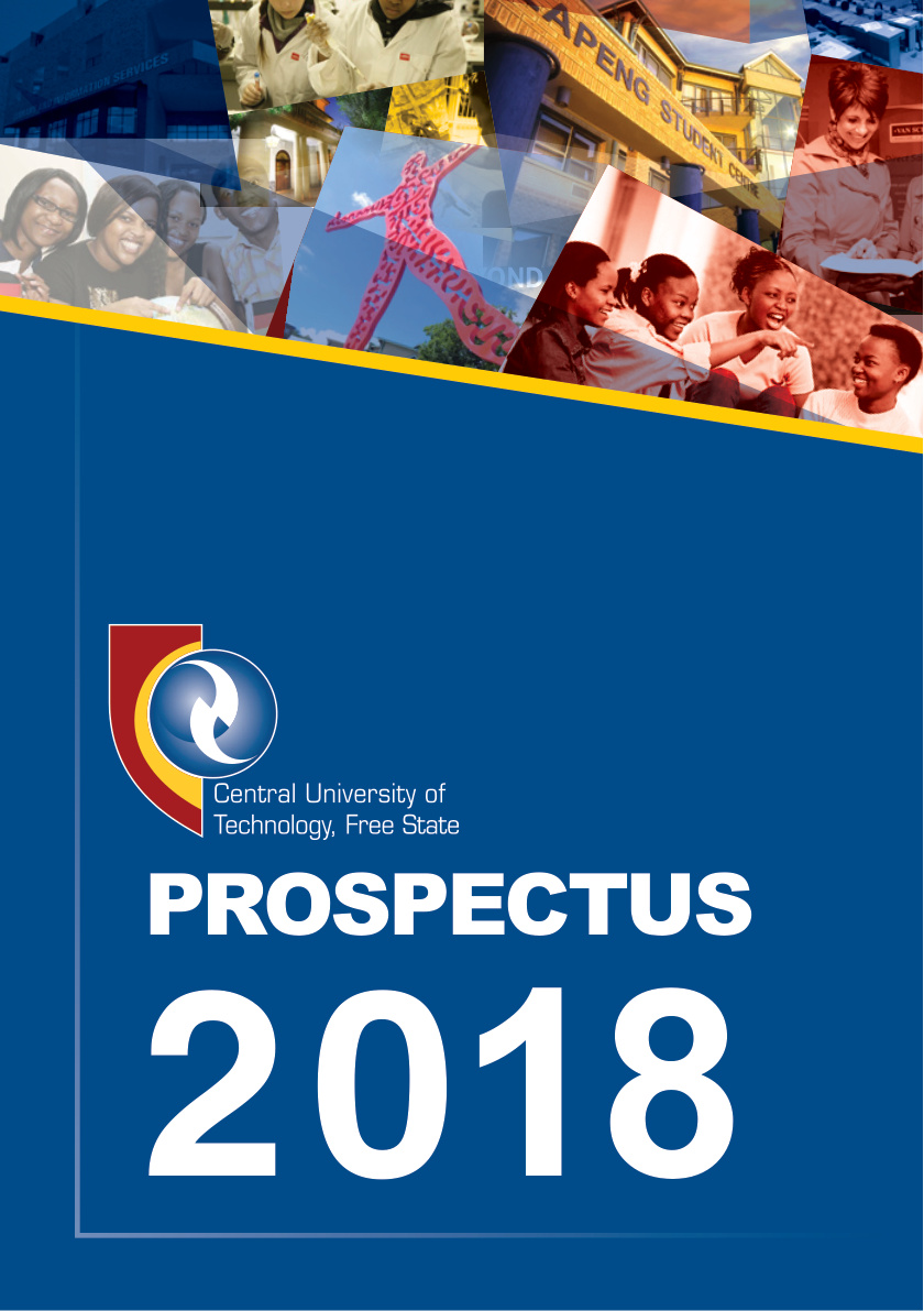 Central University of Technology 2018 Undergraduate Prospectus cover