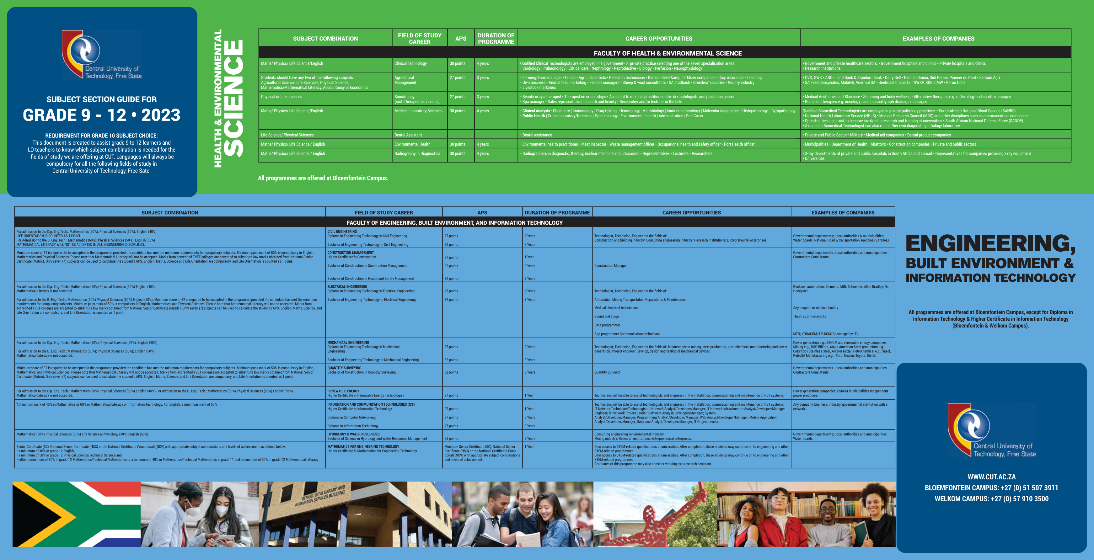 Central University of Technology 2024 Undergraduate Prospectus cover