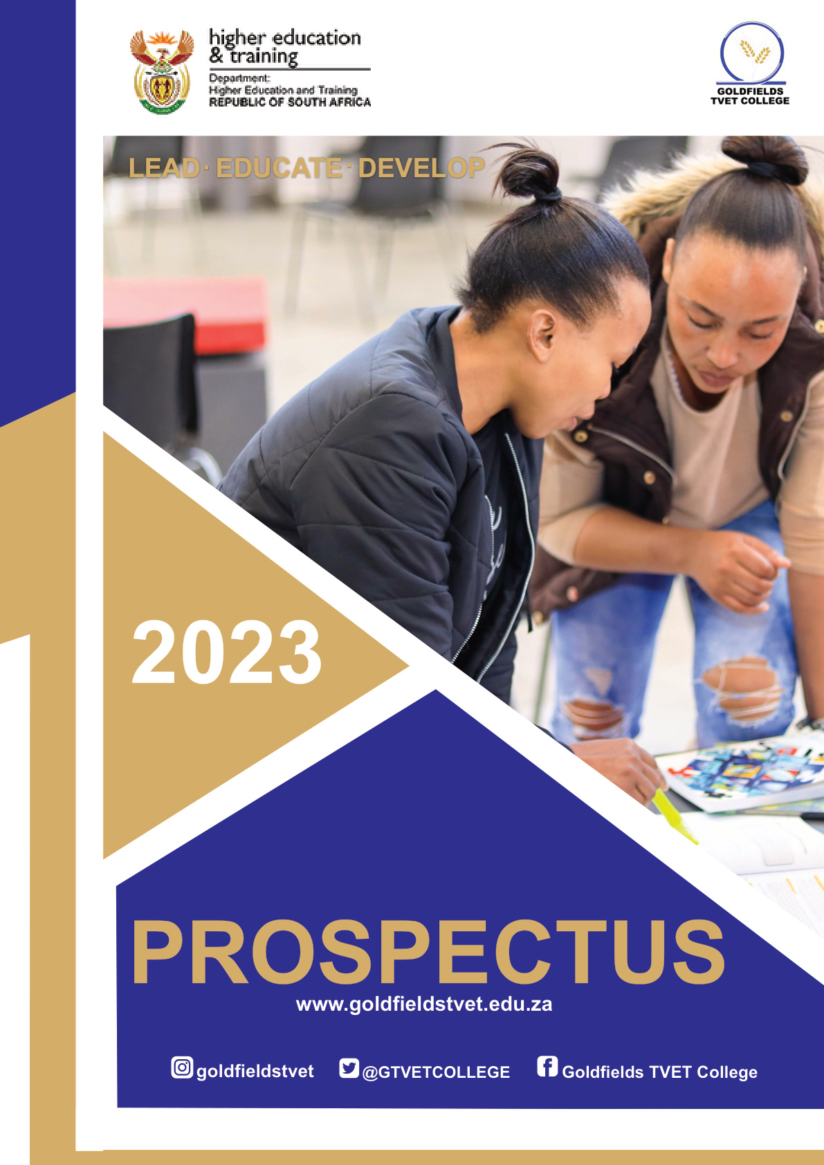 Goldfields TVET College 2023 General Prospectus cover