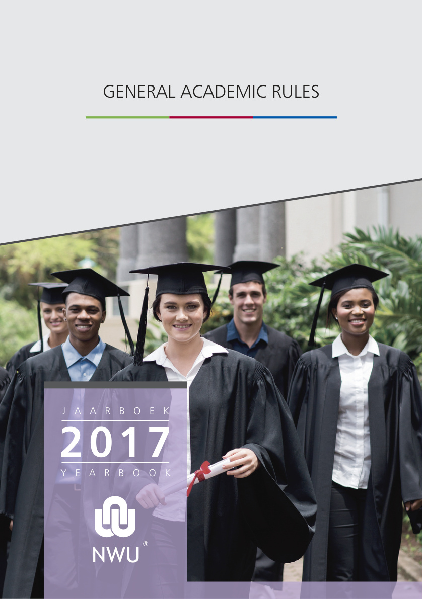 North-West University 2017 Undergraduate Prospectus cover