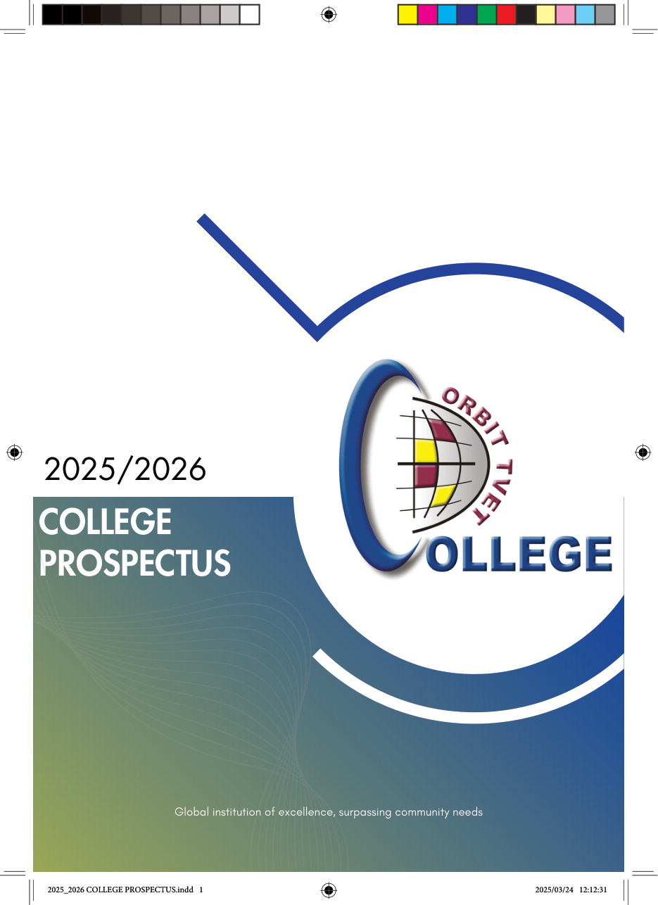 Orbit TVET College 2026 General Prospectus cover