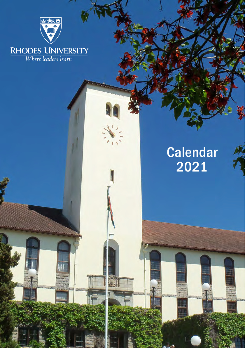 Rhodes University 2021 Undergraduate Prospectus cover