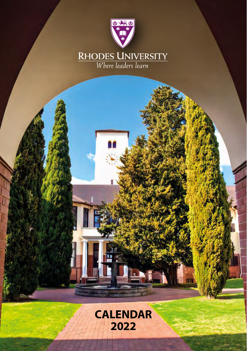 Rhodes University 2022 Undergraduate Prospectus cover