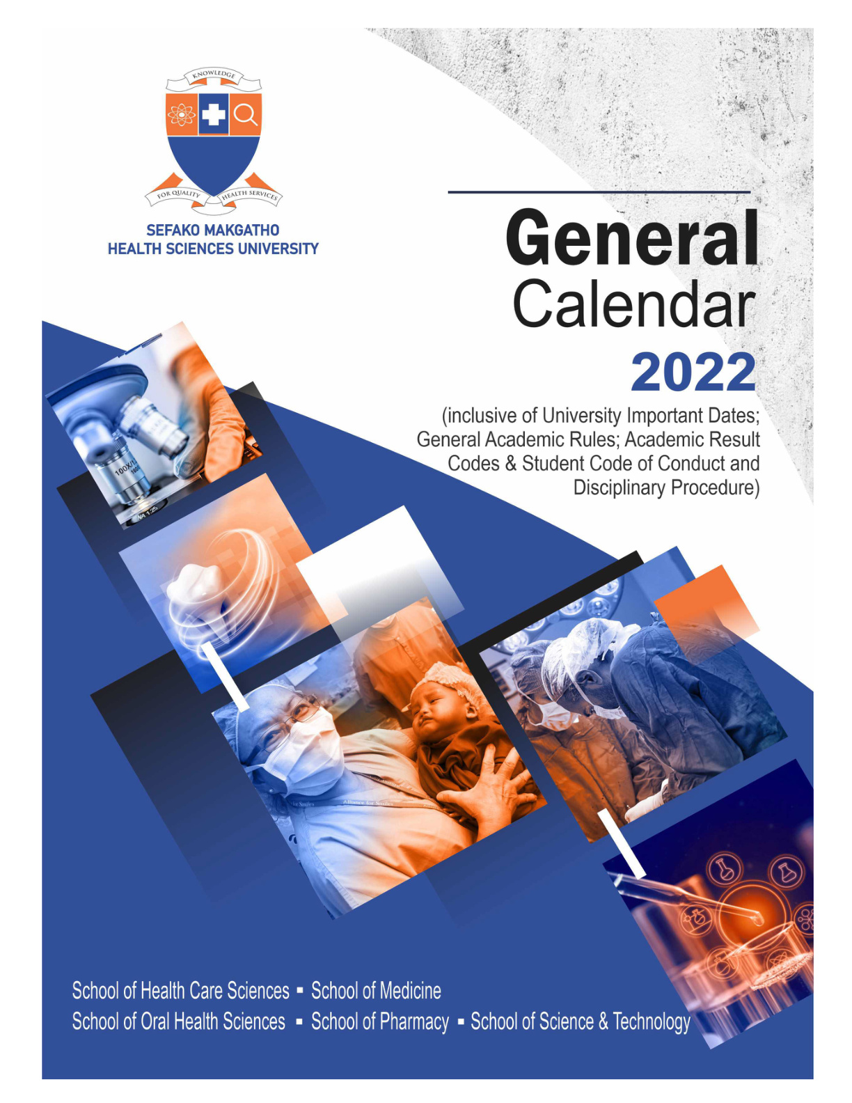 Sefako Makgatho Health Sciences University 2022 Undergraduate Prospectus cover