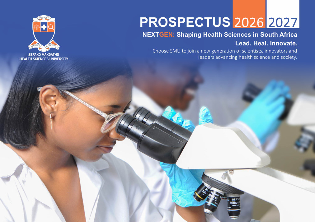 Sefako Makgatho Health Sciences University 2026/2027 Prospectus cover