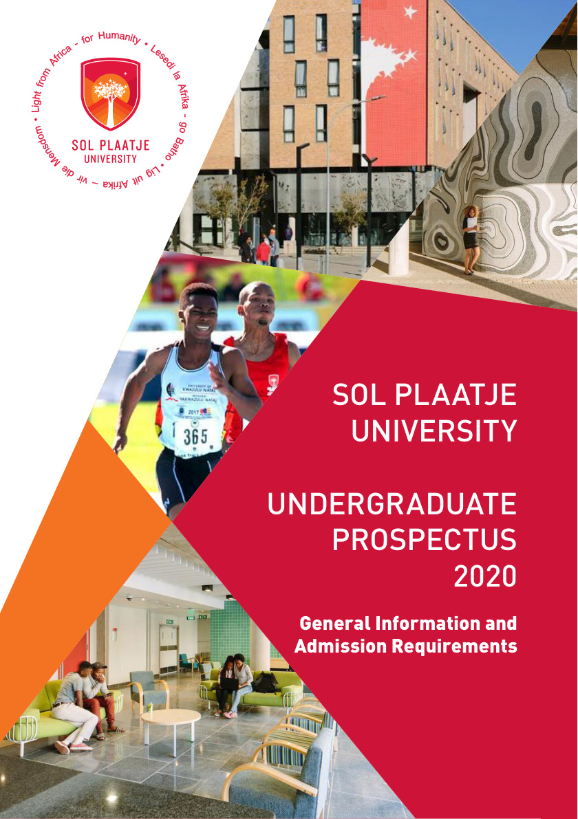 Sol Plaatje University 2020 Undergraduate Prospectus cover