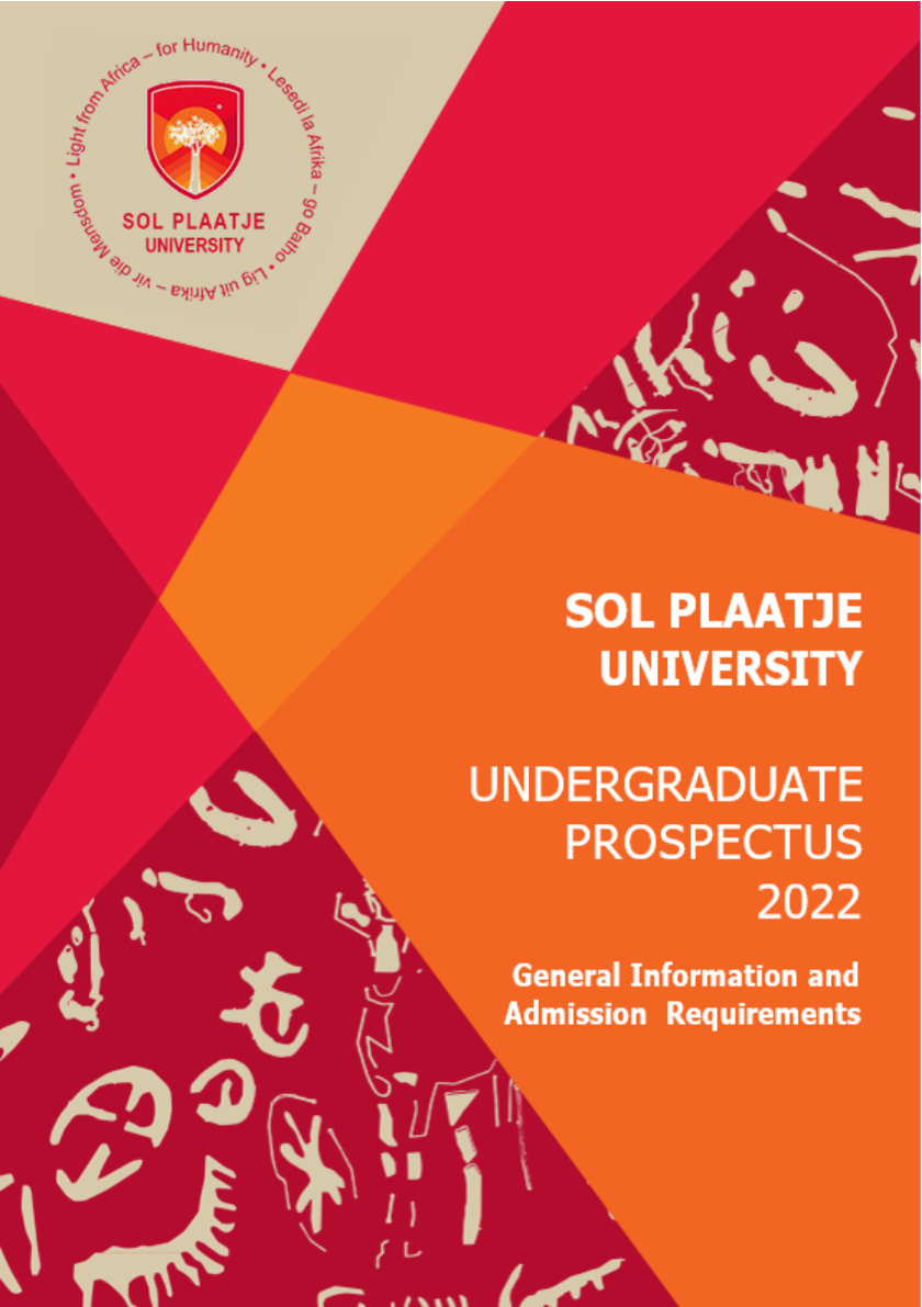 Sol Plaatje University 2022 Undergraduate Prospectus cover