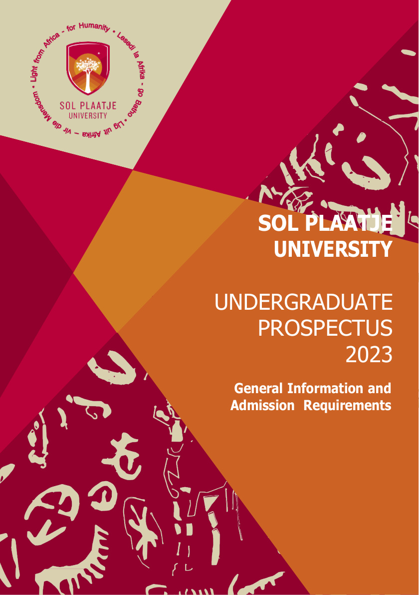 Sol Plaatje University 2023 Undergraduate Prospectus cover