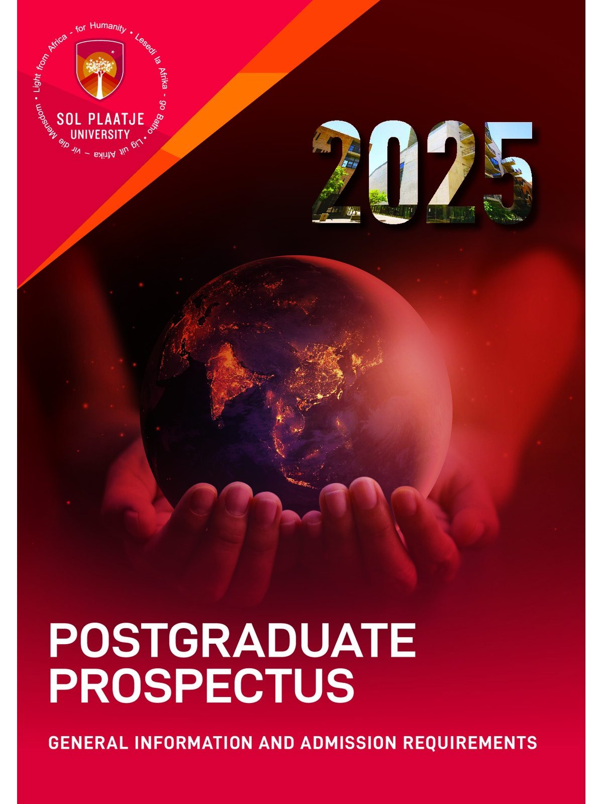 Sol Plaatje University 2025 Postgraduate Prospectus cover