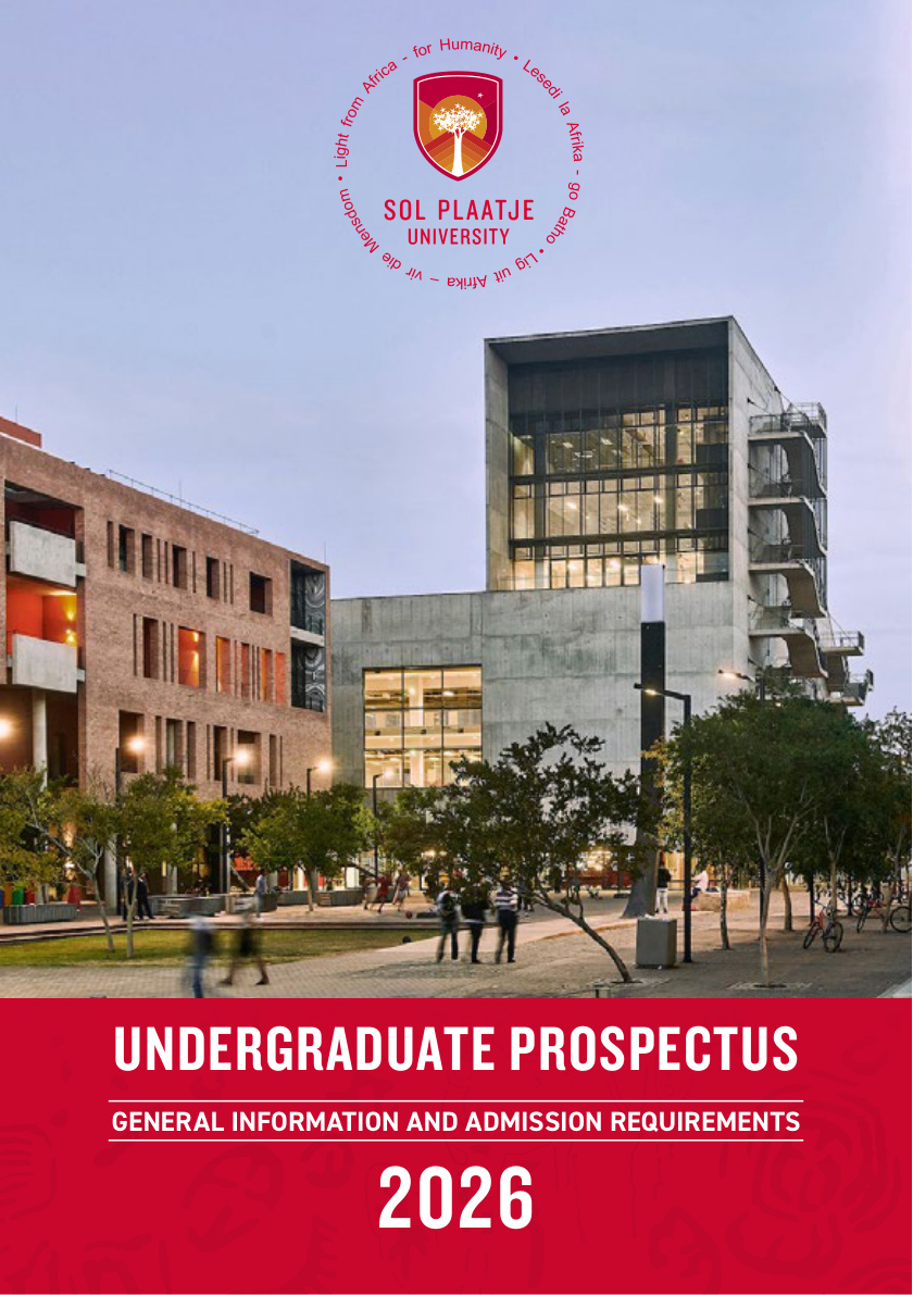 Sol Plaatje University 2026 Undergraduate Prospectus cover