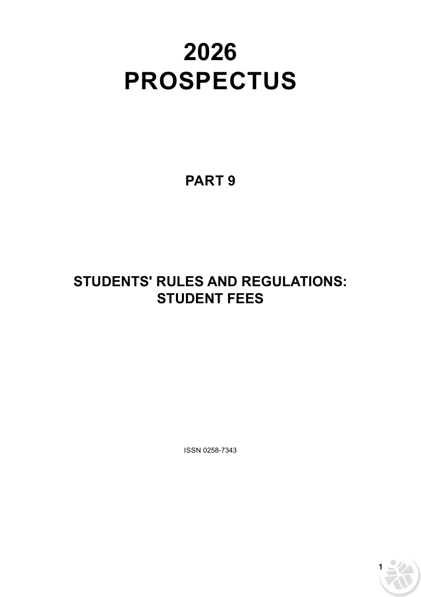 Tshwane University of Technology 2026 General Prospectus cover