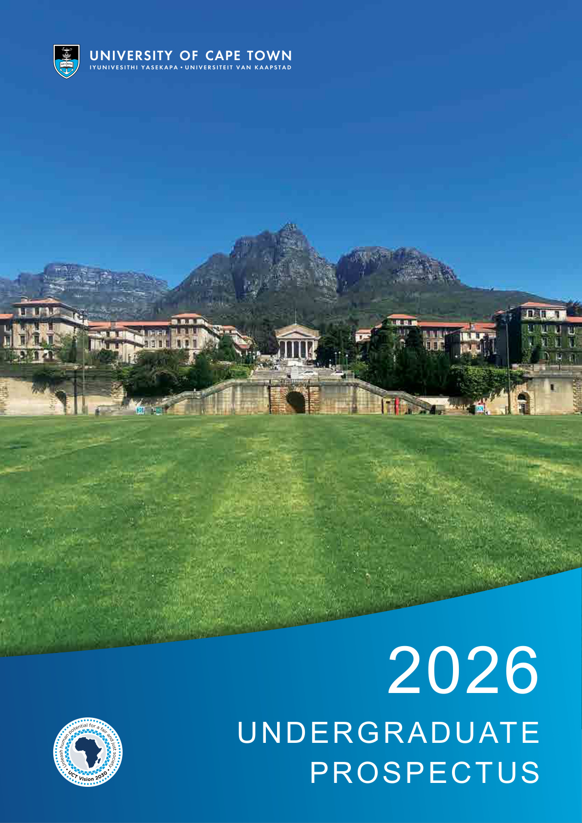 University of Cape Town 2026 Undergraduate Prospectus cover