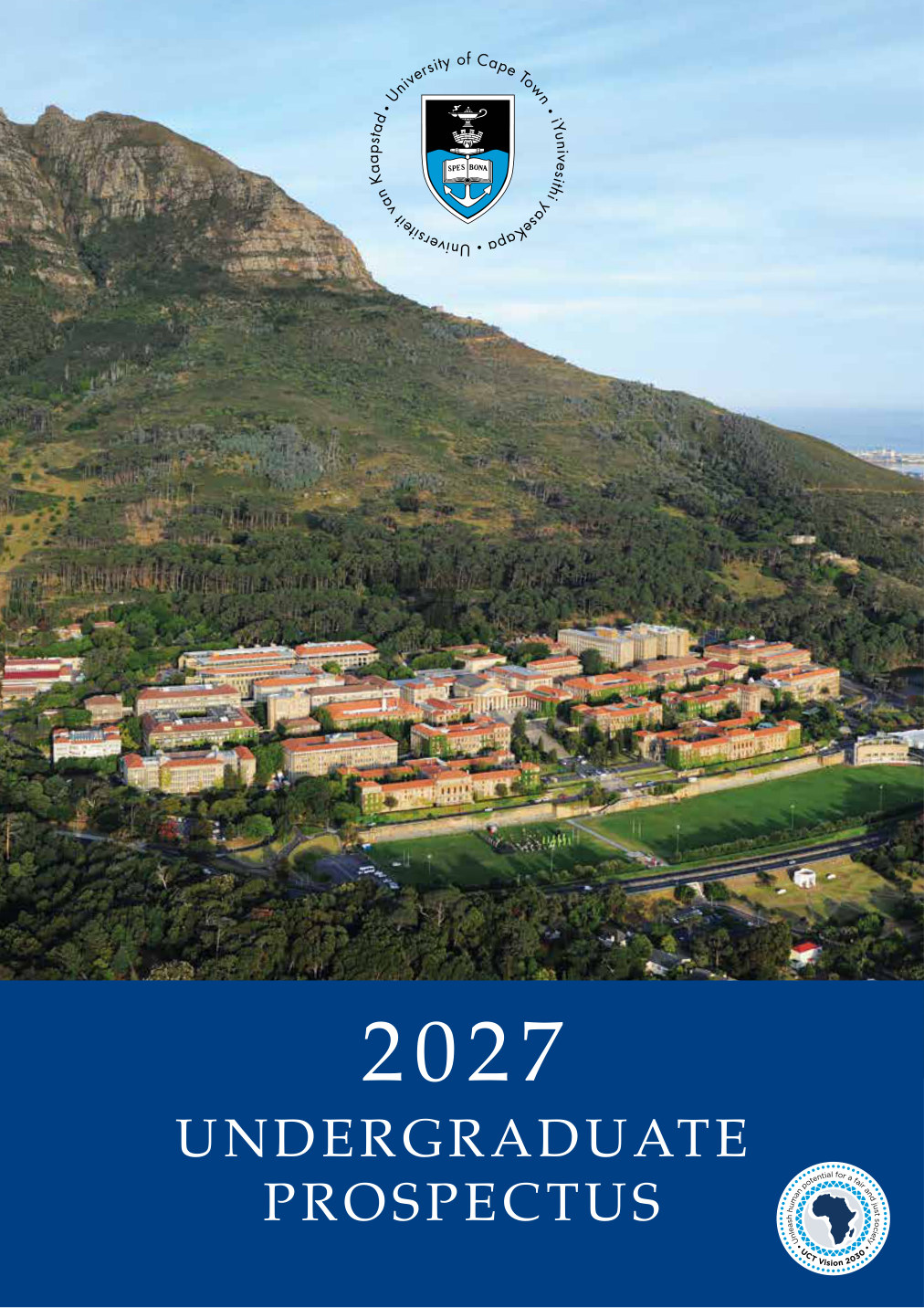 University of Cape Town 2027 Undergraduate Prospectus cover