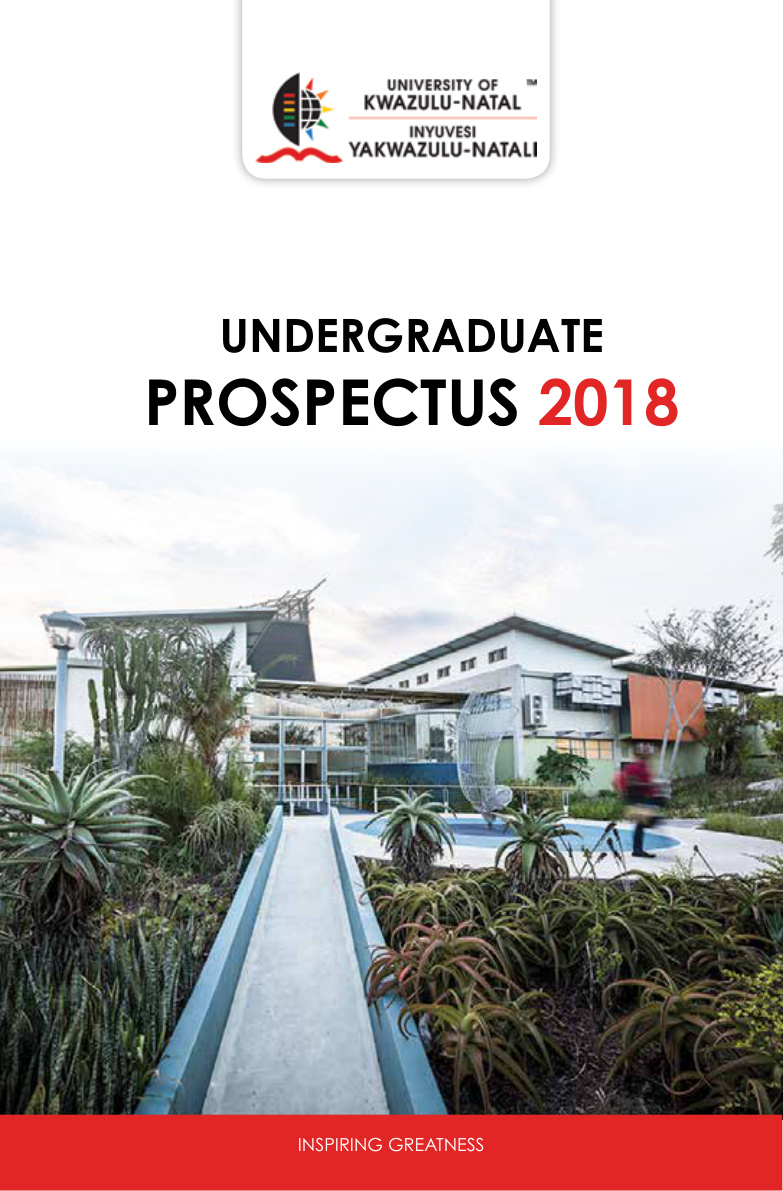 University of KwaZulu-Natal 2018 General Prospectus cover