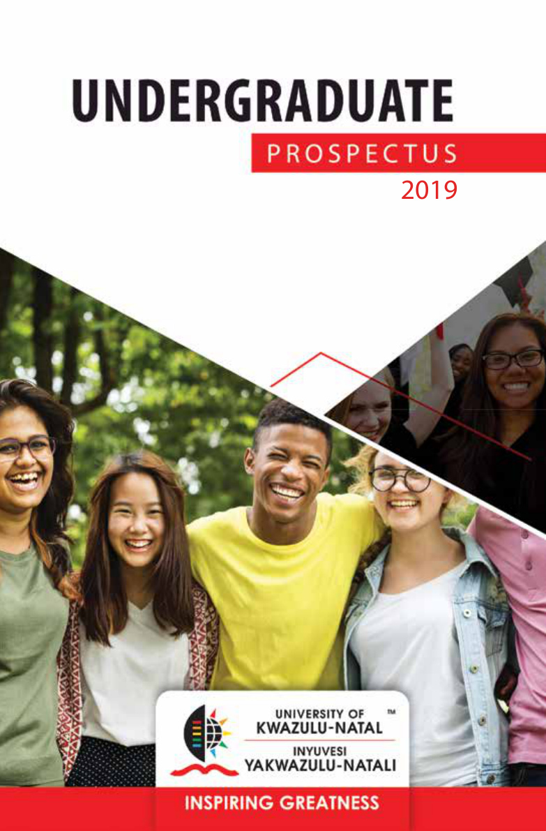 University of KwaZulu-Natal 2019 Undergraduate Prospectus cover
