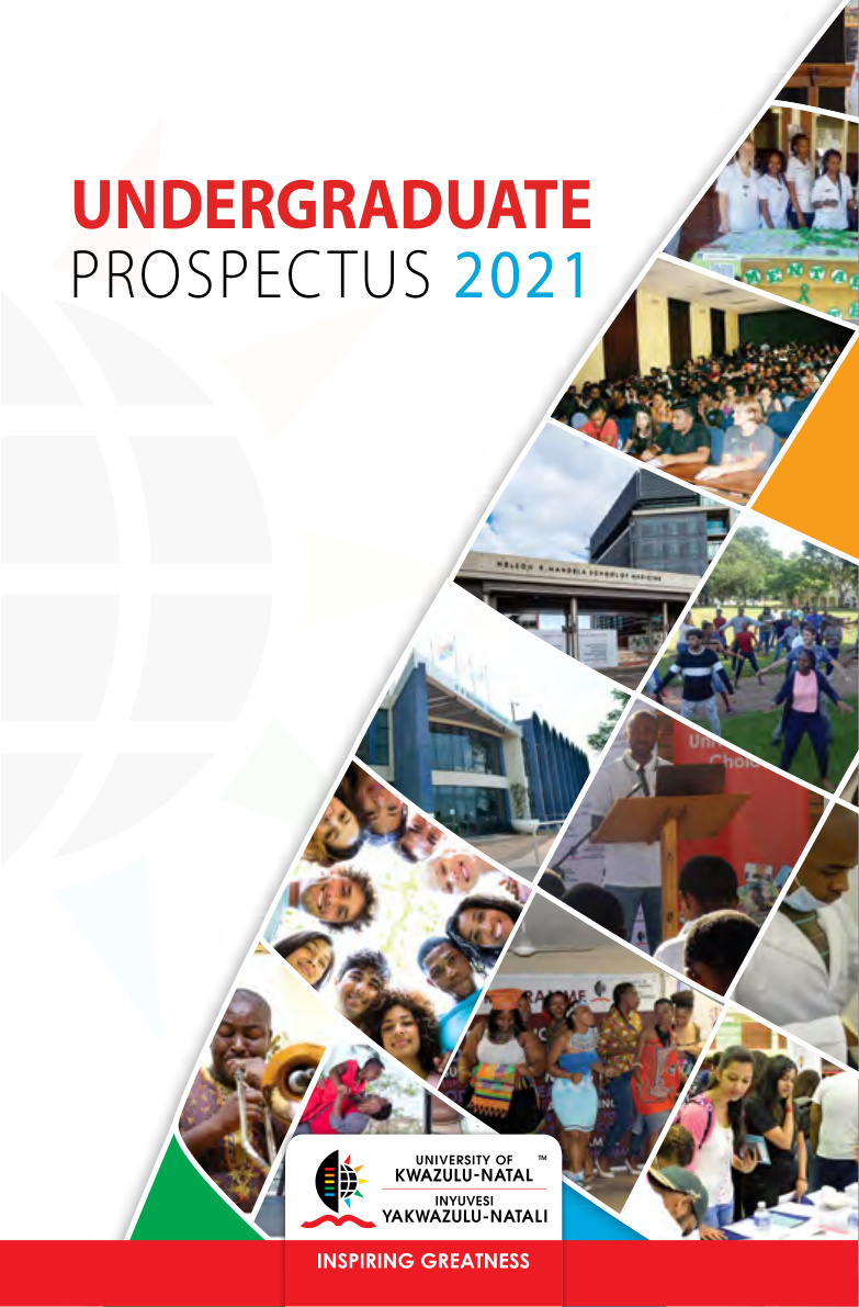 University of KwaZulu-Natal 2021 Undergraduate Prospectus cover