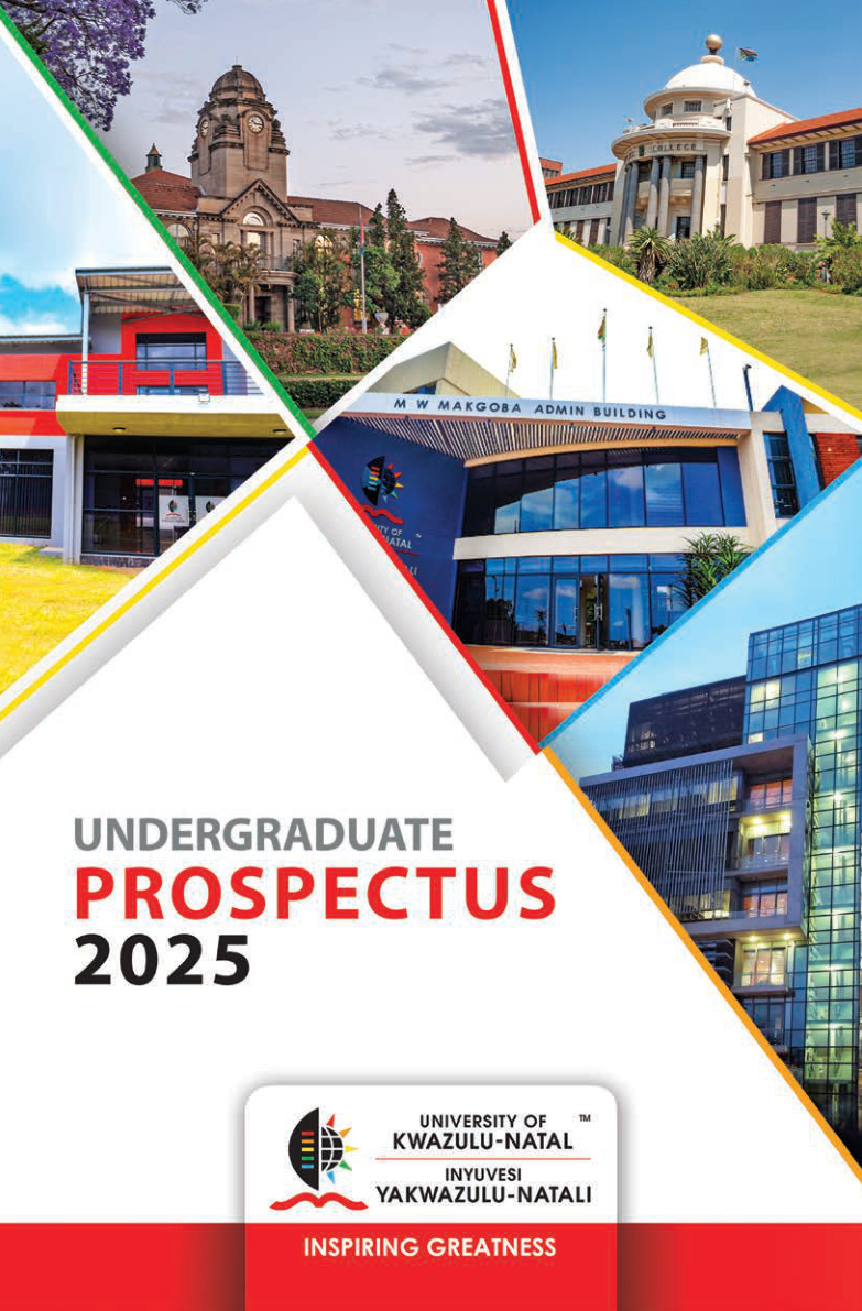 University of KwaZulu-Natal 2025 Undergraduate Prospectus cover