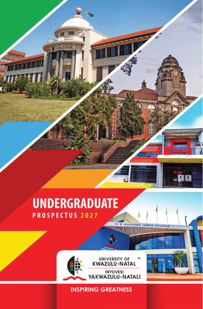 University of KwaZulu-Natal 2027 Undergraduate Prospectus cover