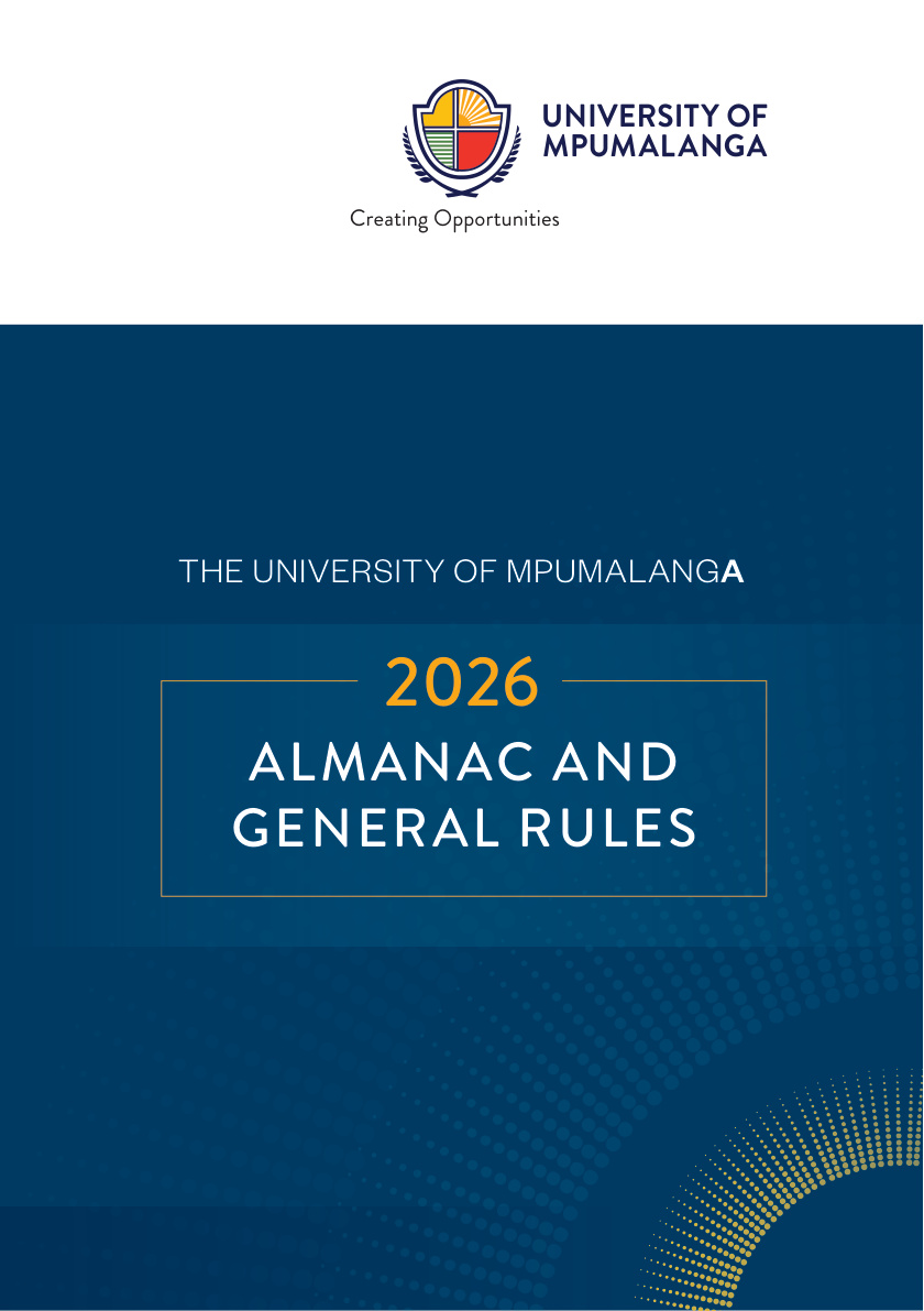 University of Mpumalanga 2026 Undergraduate Prospectus cover