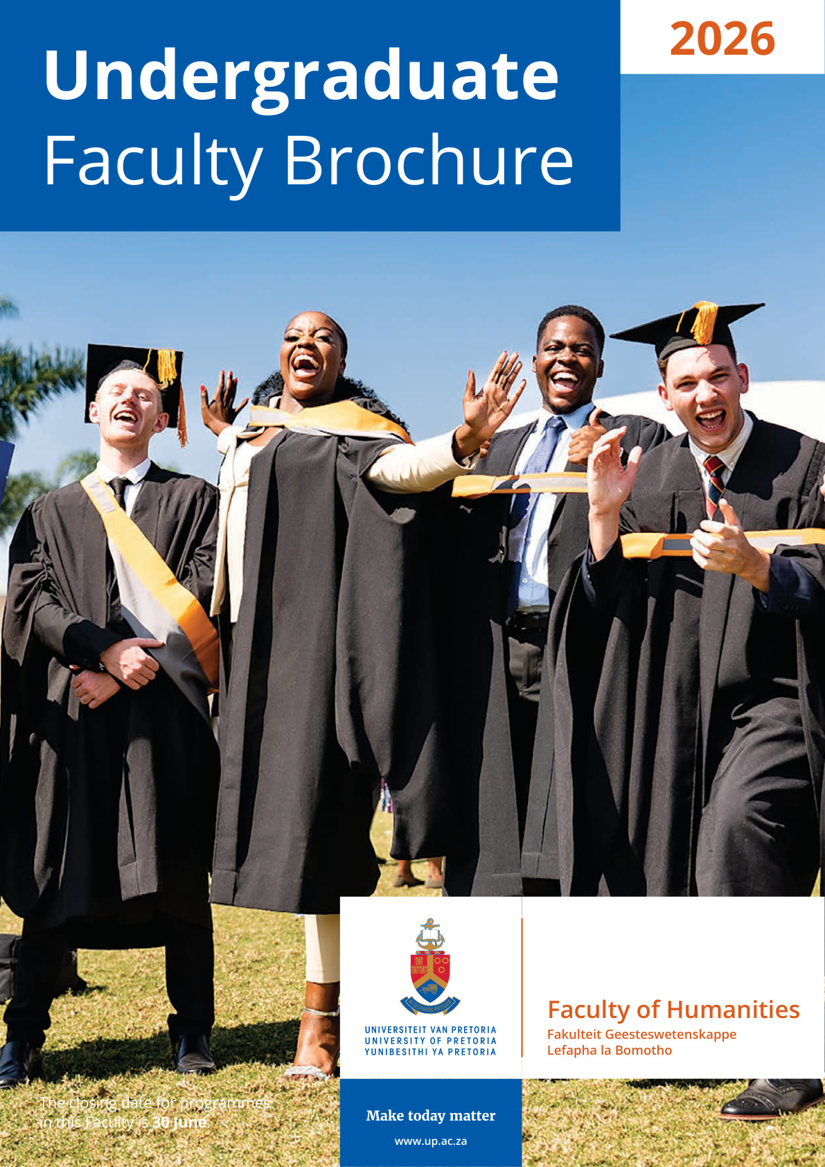 University of Pretoria 2026 Undergraduate Prospectus cover