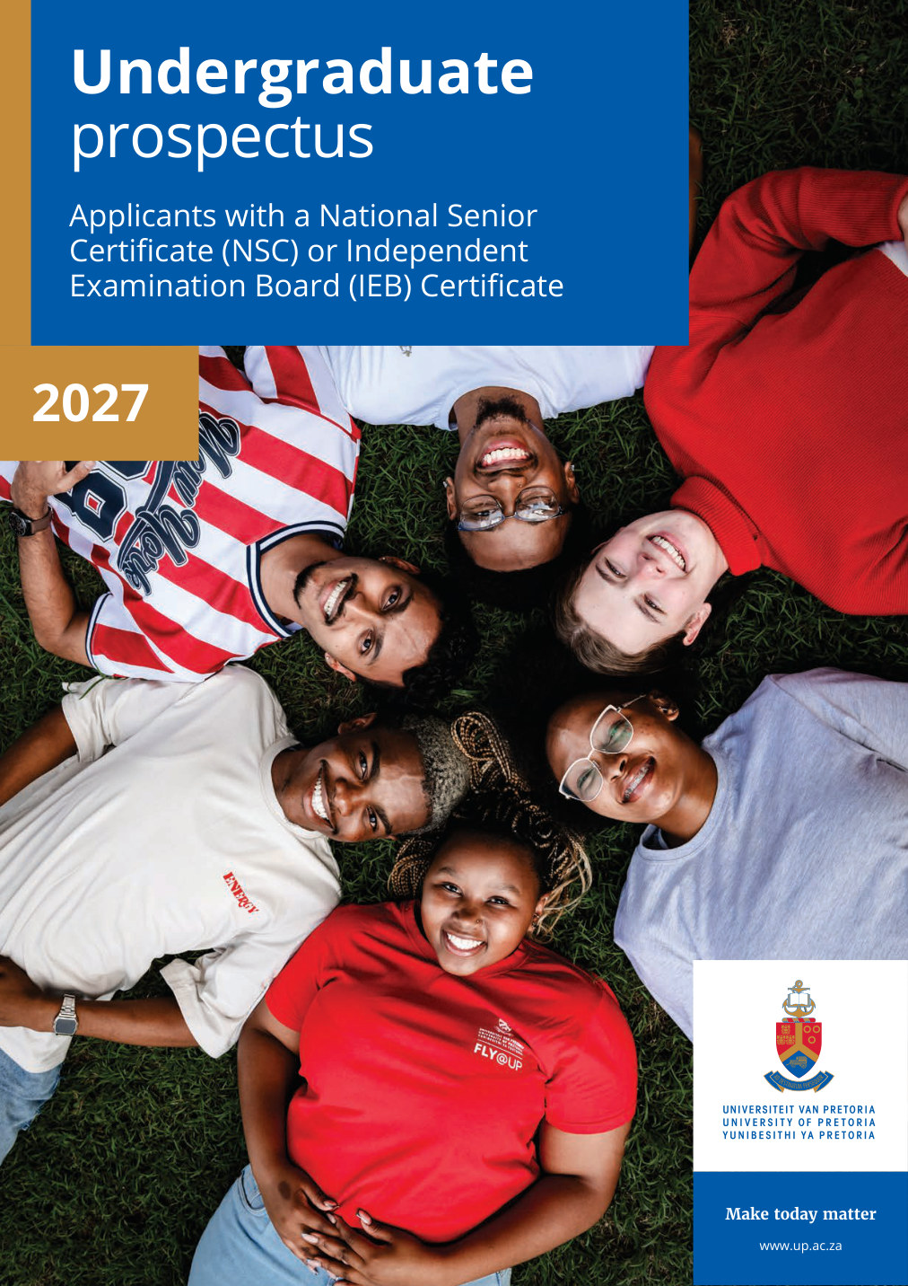 University of Pretoria 2027 Undergraduate Prospectus cover