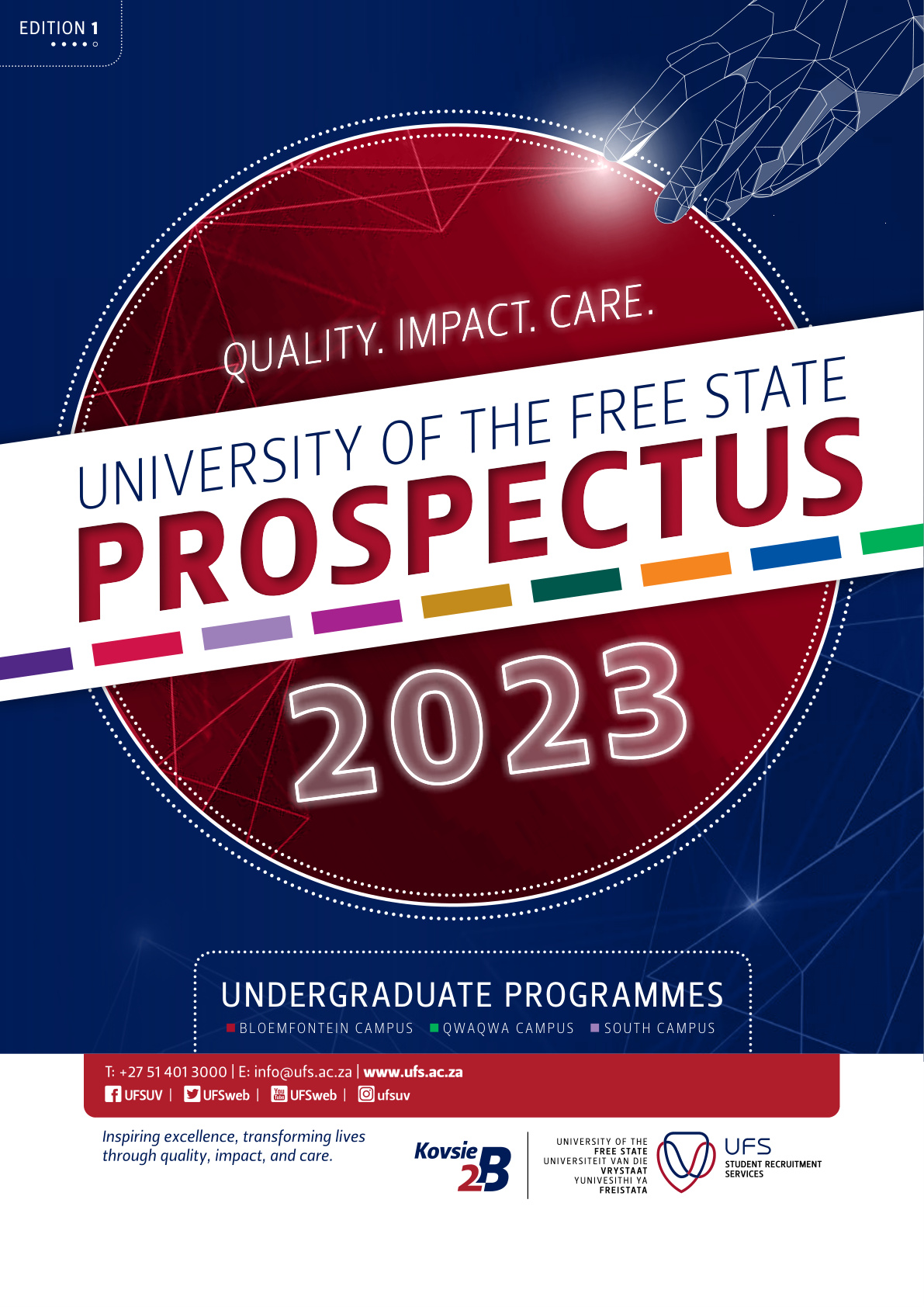 University of the Free State 2023 Undergraduate Prospectus cover