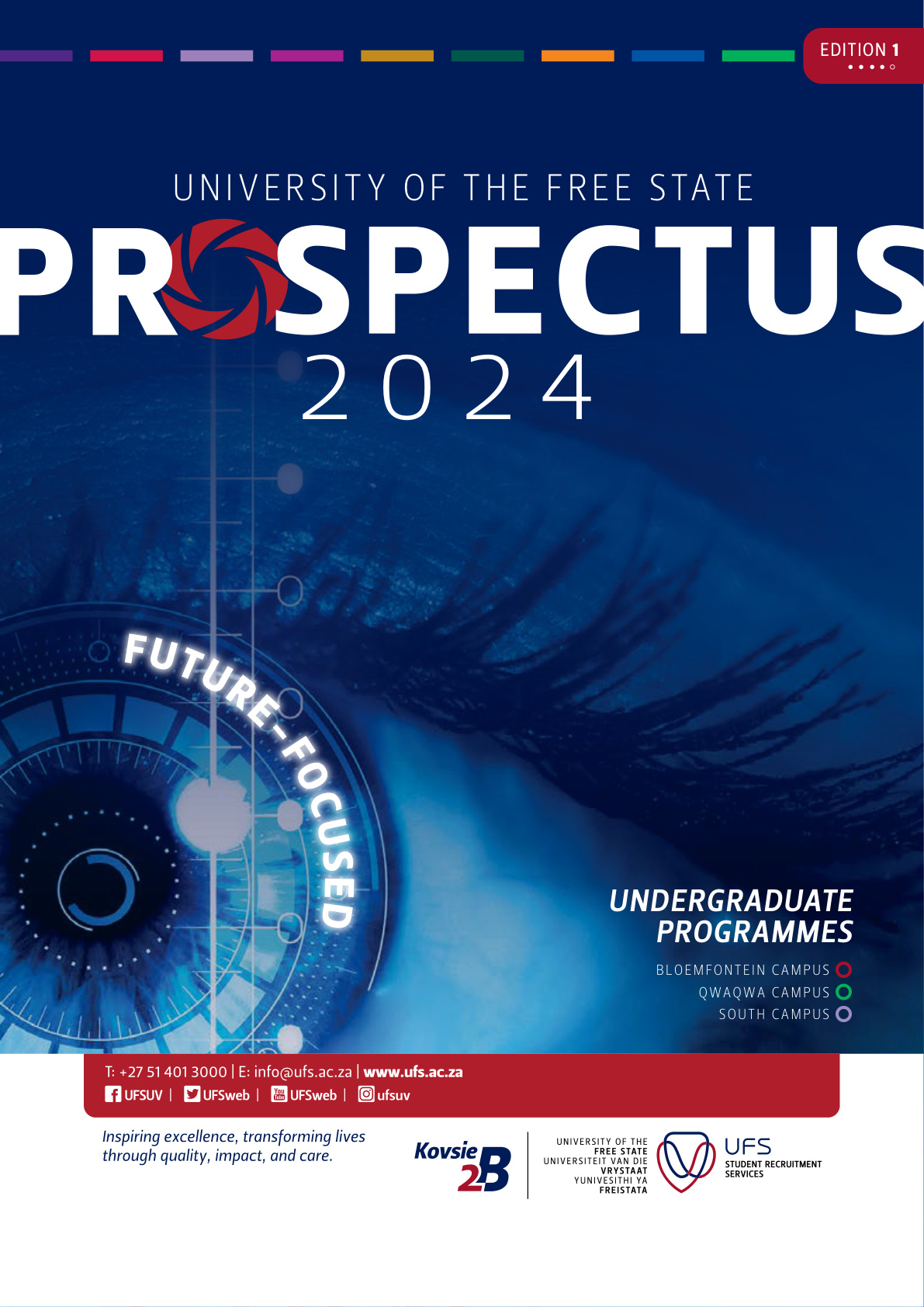 University of the Free State 2024 Undergraduate Prospectus cover