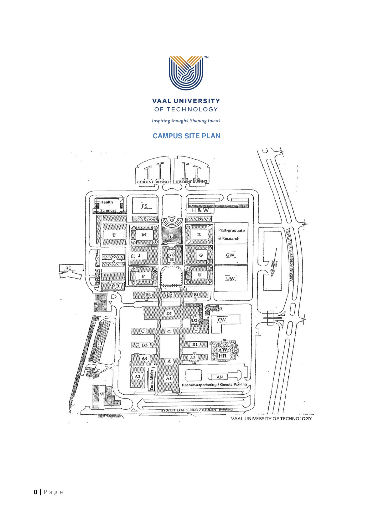 Vaal University of Technology 2025 General Prospectus cover